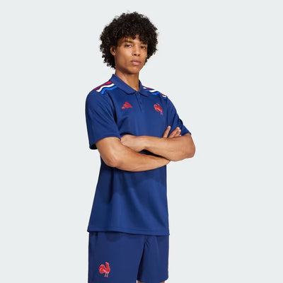 Adidas Frankrijk Rugby Thuis Supporter Poloshirt Heren