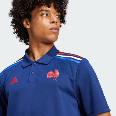 Adidas Frankrijk Rugby Thuis Supporter Poloshirt Heren