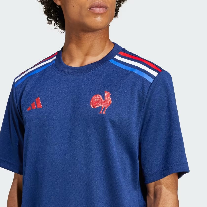 Adidas Frankrijk Rugby Thuis Supporter T-shirt Heren