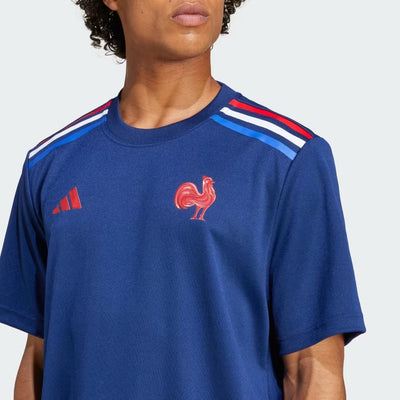 Adidas Frankrijk Rugby Thuis Supporter T-shirt Heren