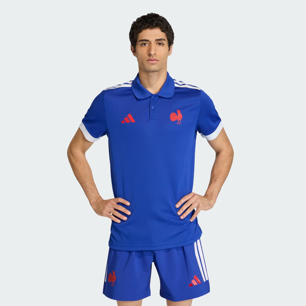adidas Frankrijk Rugby Supporters Replica Thuispolo Heren