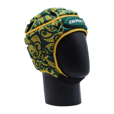 Casquette Impact Rugby Tribal Vert/Or