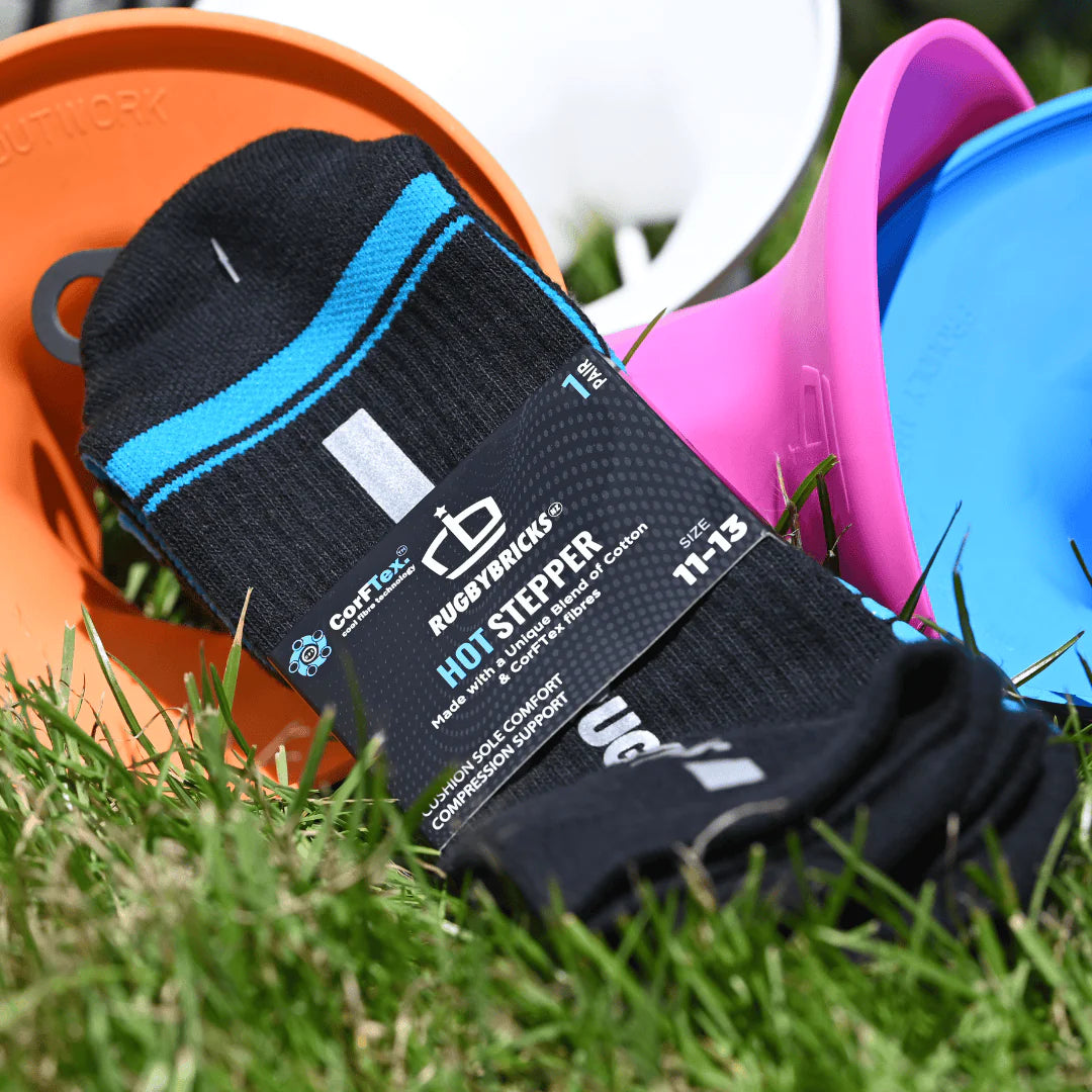 Hot Stepper Grip Socks from Rugby Bricks