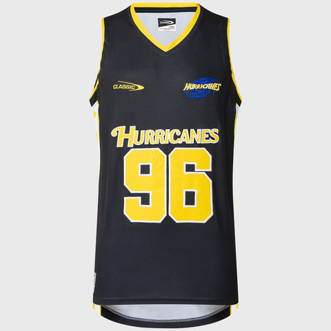 Classic Hurricanes Super Rugby Basketbal Singlet Zwart 2025