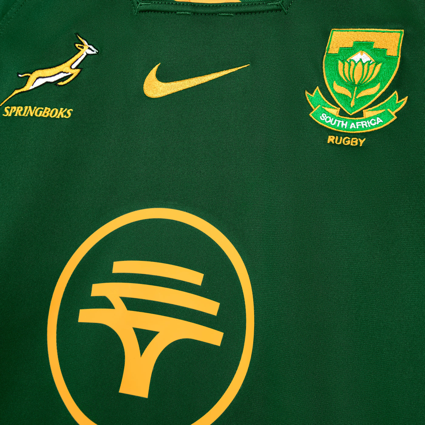 Nike Springboks Heren Stadium Rugby Shirt Home Gorge Green