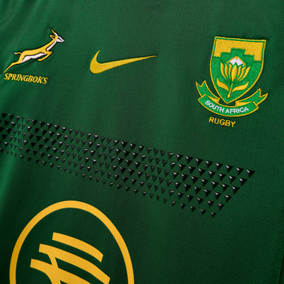 Nike Springboks Heren Match Replica Rugby Shirt Home Gorge Green