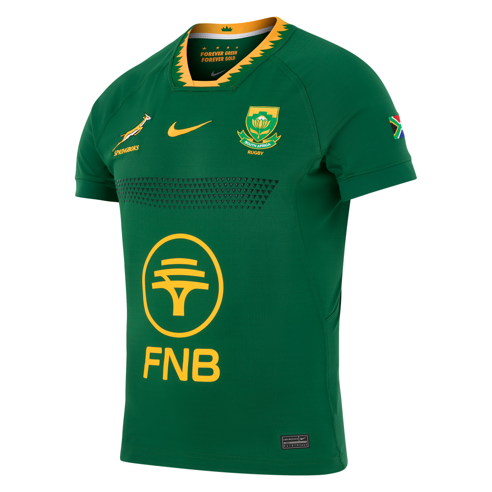 Nike Springboks Heren Match Replica Rugby Shirt Home