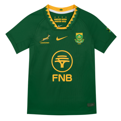 Nike Springboks Kids Stadium Home Rugby Shirt