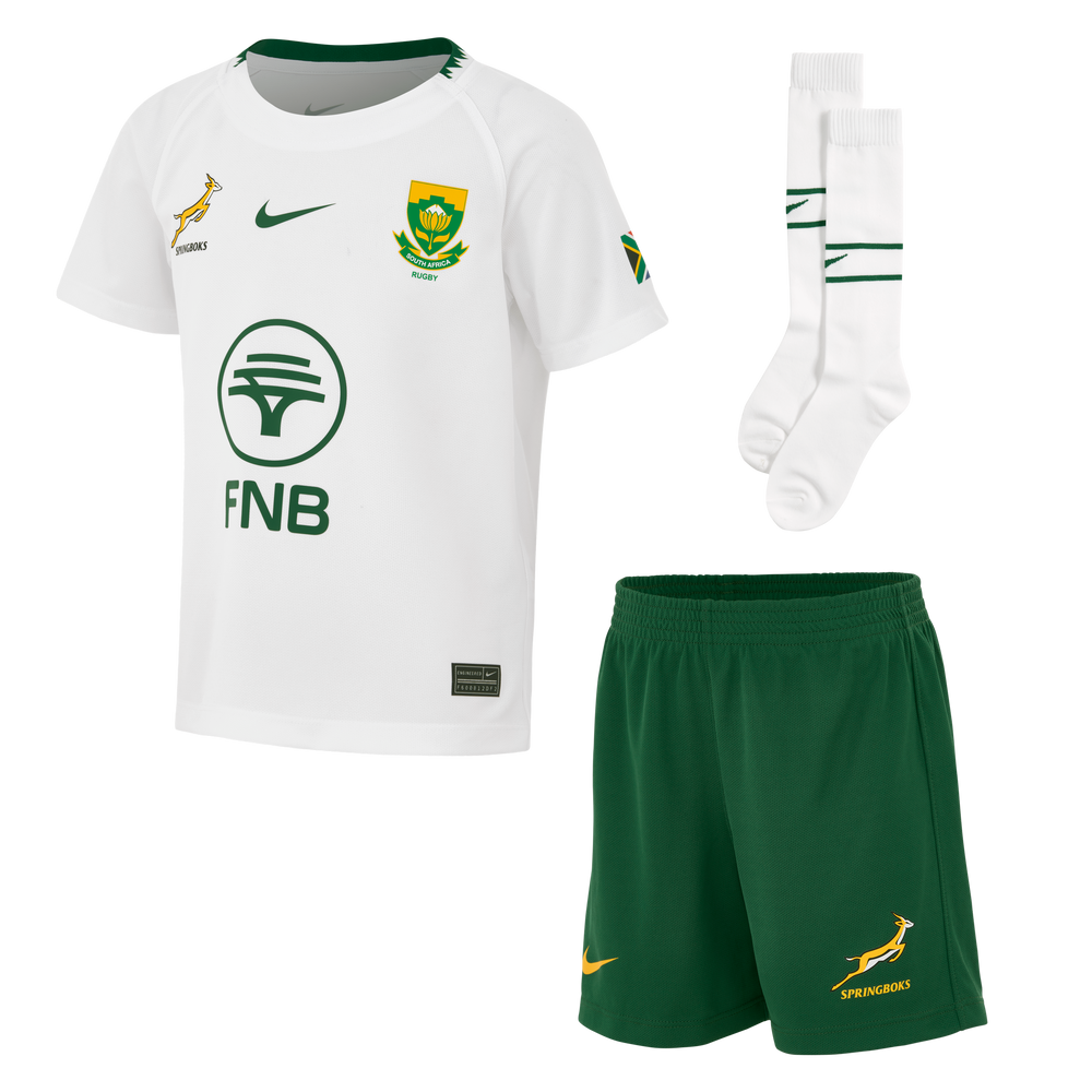 Nike Springboks Little Kids Stadium Away Kit Wit