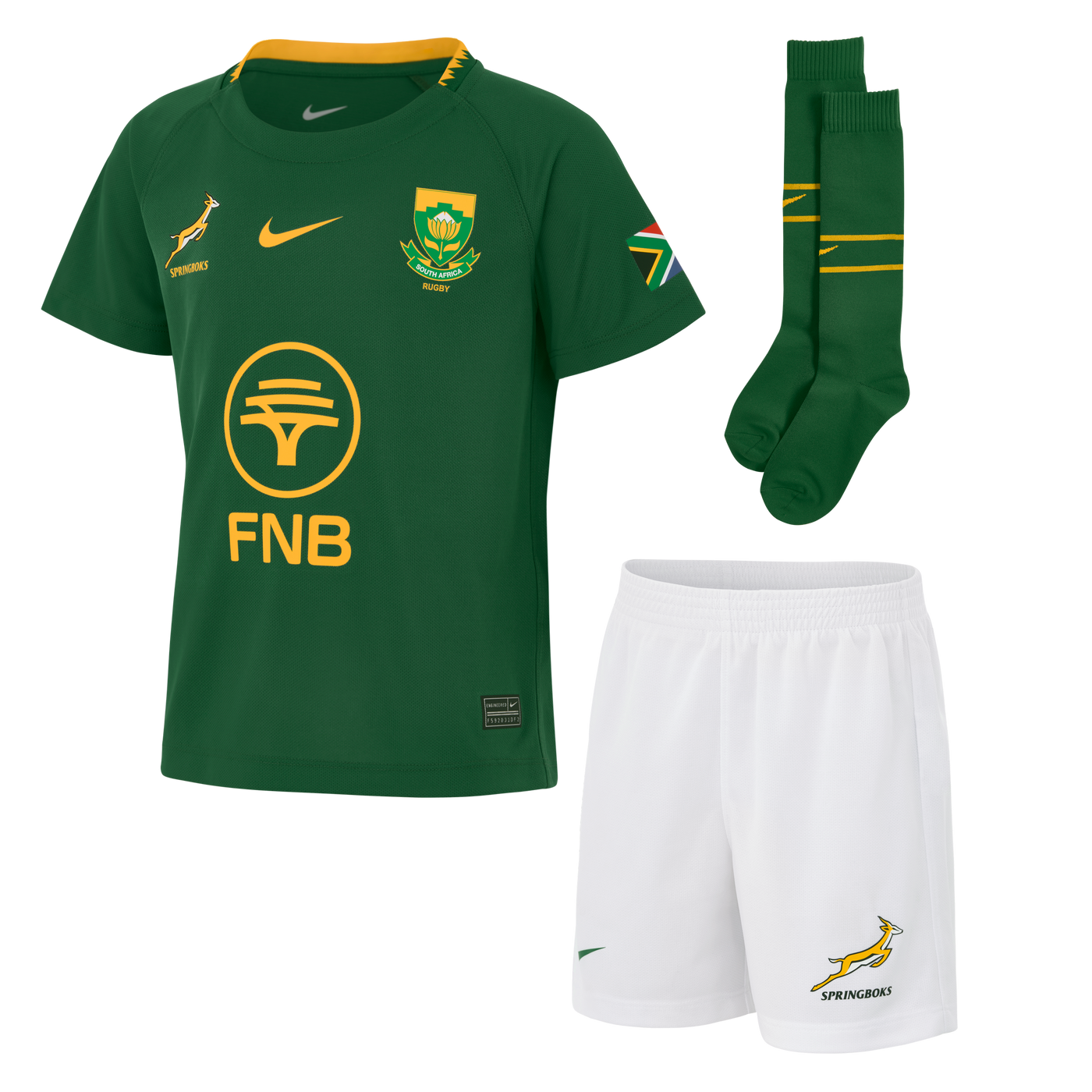 Nike Springboks Little Kids Stadium Home Kit Gorge Green