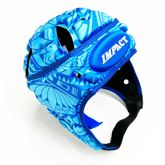 Impact Rugby Flower/Blue Scrum Cap