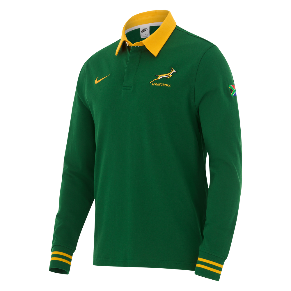 Nike Springboks Heren Long Sleeve Rugby Shirt