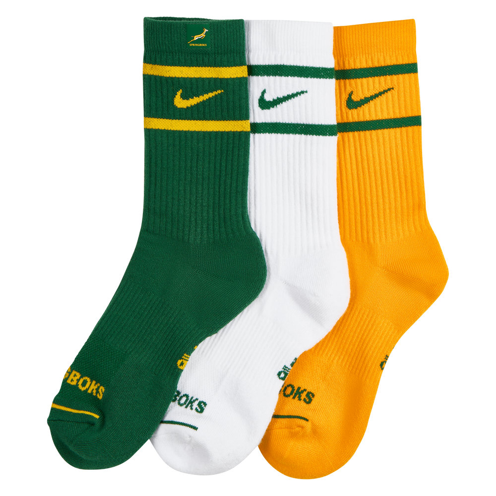 Nike Springboks Unisex Everyday Sokken 3-Pack