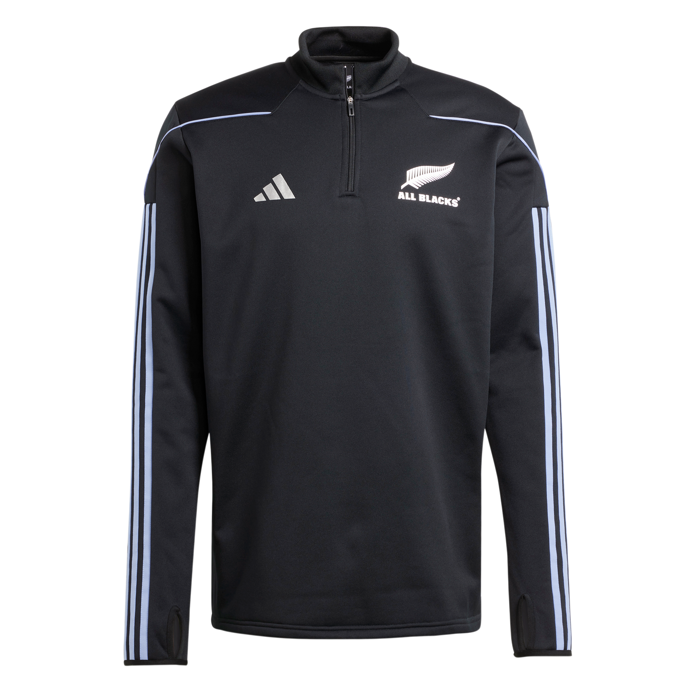 All Blacks Rugby LS Fleece Top Heren Blue Spark