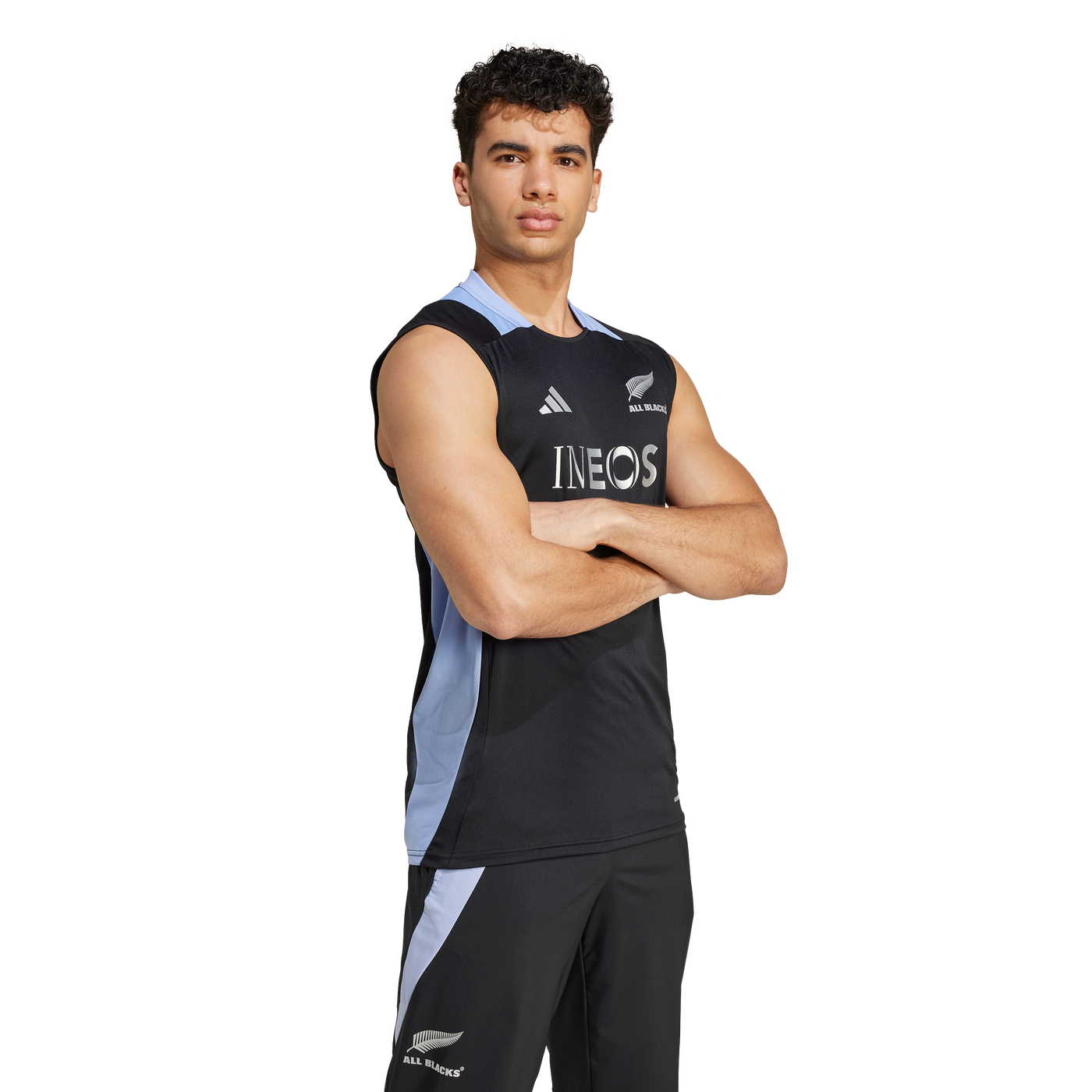 All Blacks Rugby AEROREADY Singlet Heren