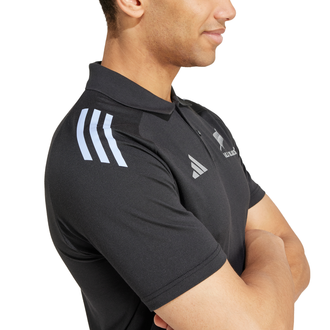 All Blacks Rugby Polo Heren Blue Spark