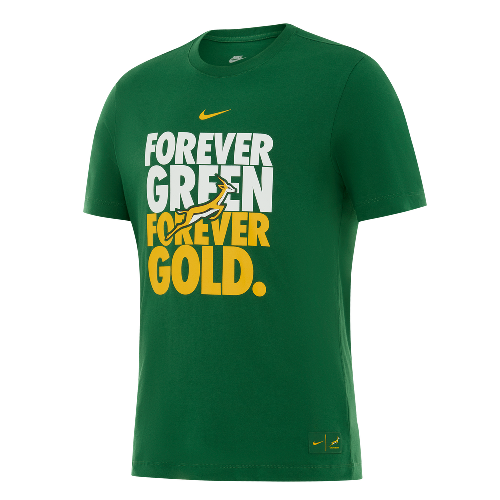 Nike Springboks Forever Green Forever Gold T-Shirt Heren