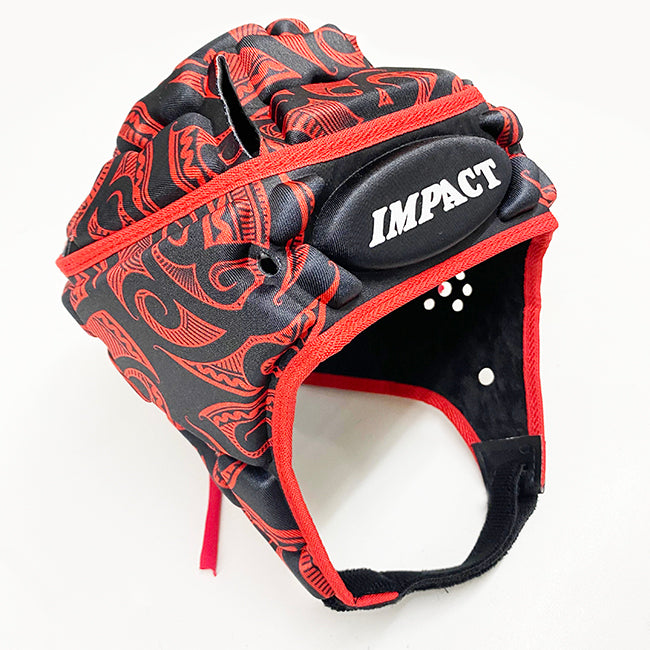 Impact Rugby Kiwi Black/Red Scrumcap