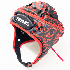 Impact Rugby Kiwi Black/Red Scrumcap