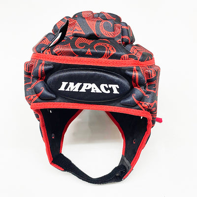 Impact Rugby Kiwi Black/Red Scrumcap