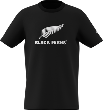 adidas Black Ferns Logo T-shirt Kids Zwart