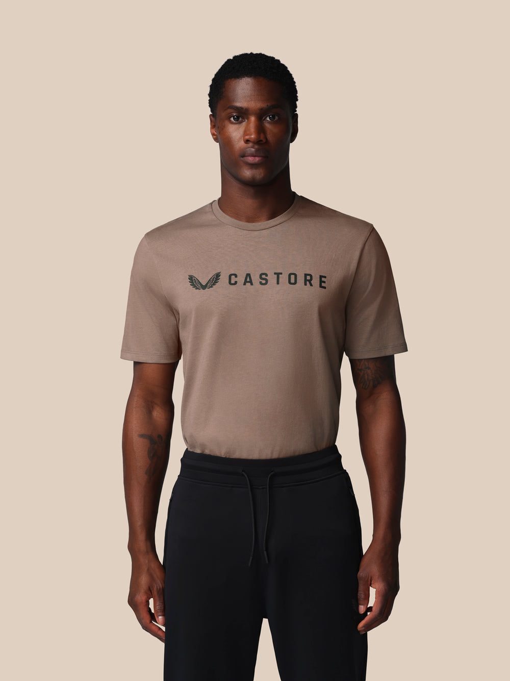 Castore Adapt Short Sleeve Graphic T-Shirt Heren Taupe