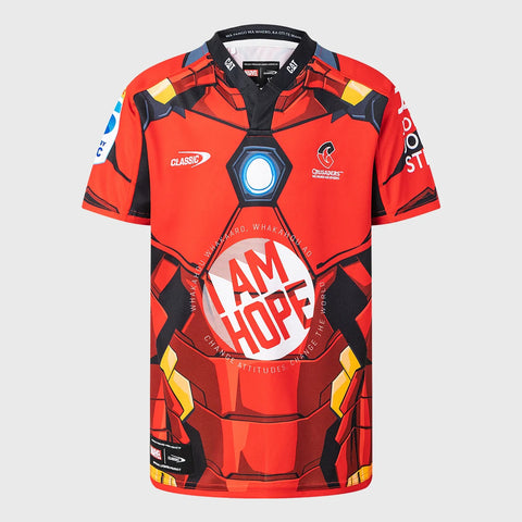 Classic Crusaders Iron Man Replica Rugby Shirt Kids