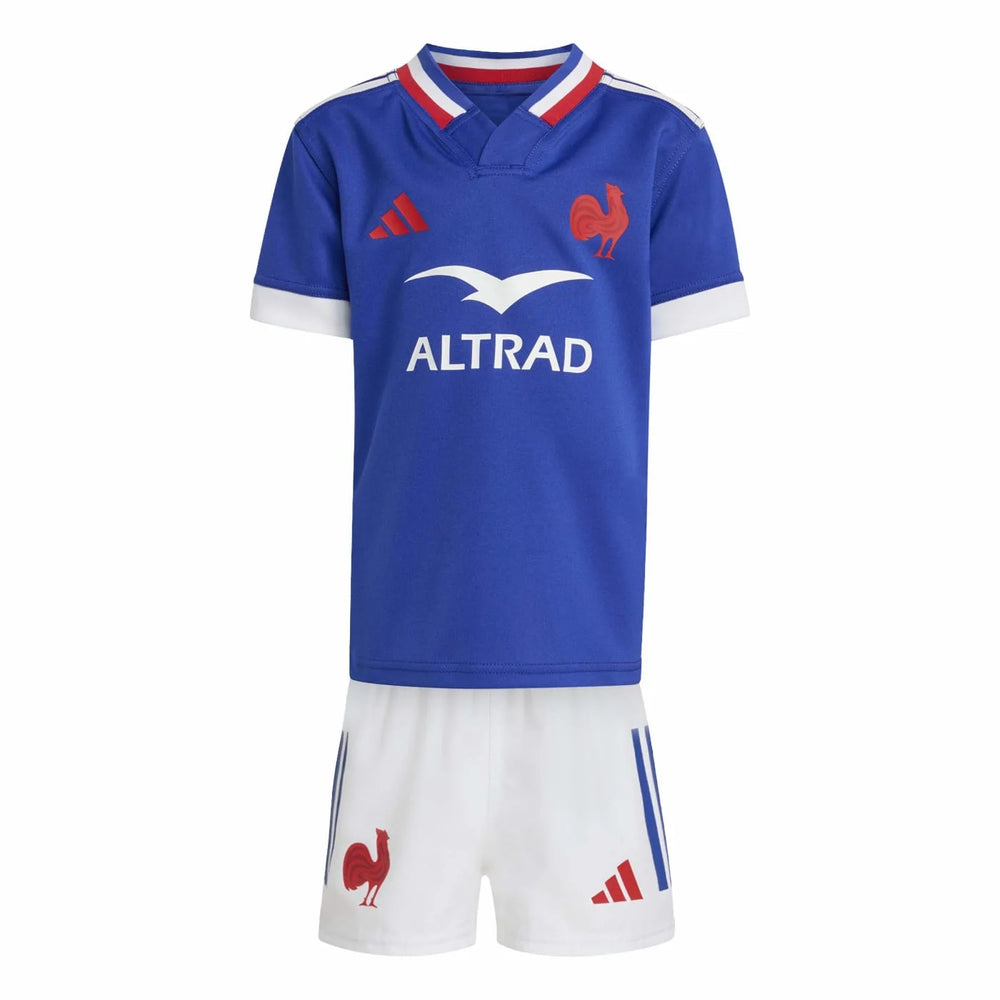 adidas Frankrijk Rugby Replica Mini Kit Kids
