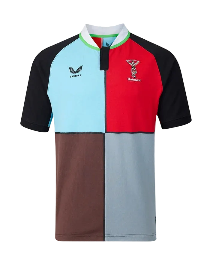Castore Harlequins Classic Thuisshirt met Korte Mouwen Heren