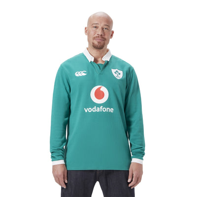 Canterbury Ierland 2025/26 Katoenen Thuisshirt met Lange Mouwen (vanaf 31-10 verkrijgbaar)