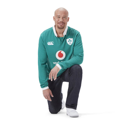 Canterbury Ierland 2025/26 Katoenen Thuisshirt met Lange Mouwen (vanaf 31-10 verkrijgbaar)