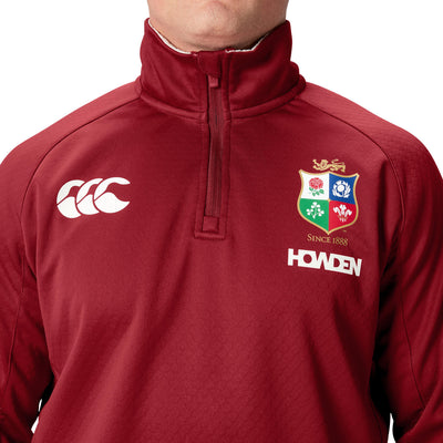 Canterbury British & Irish Lions Heren 1/4 Zip Fleece Rood Heren