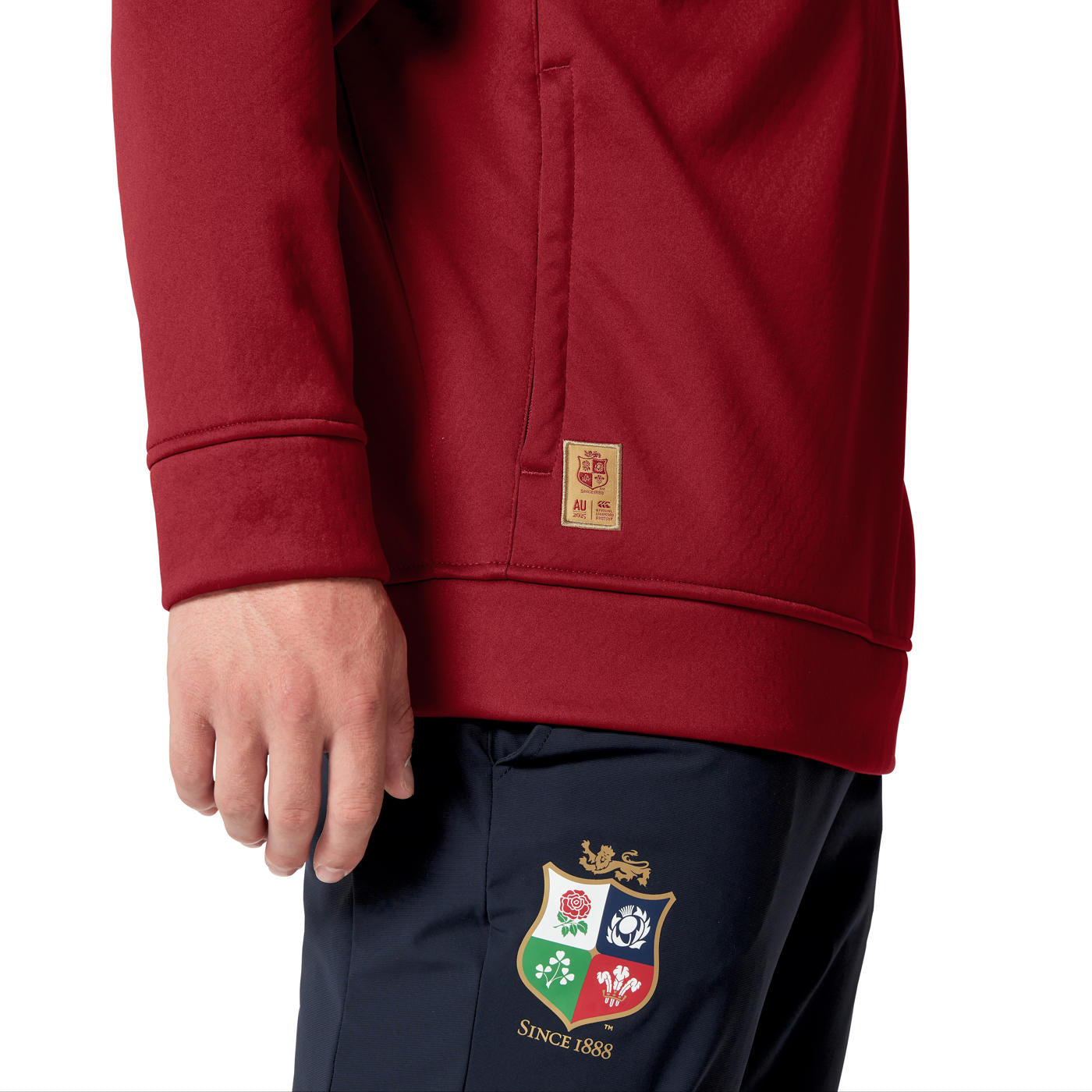 Canterbury British & Irish Lions Heren 1/4 Zip Fleece Rood Heren