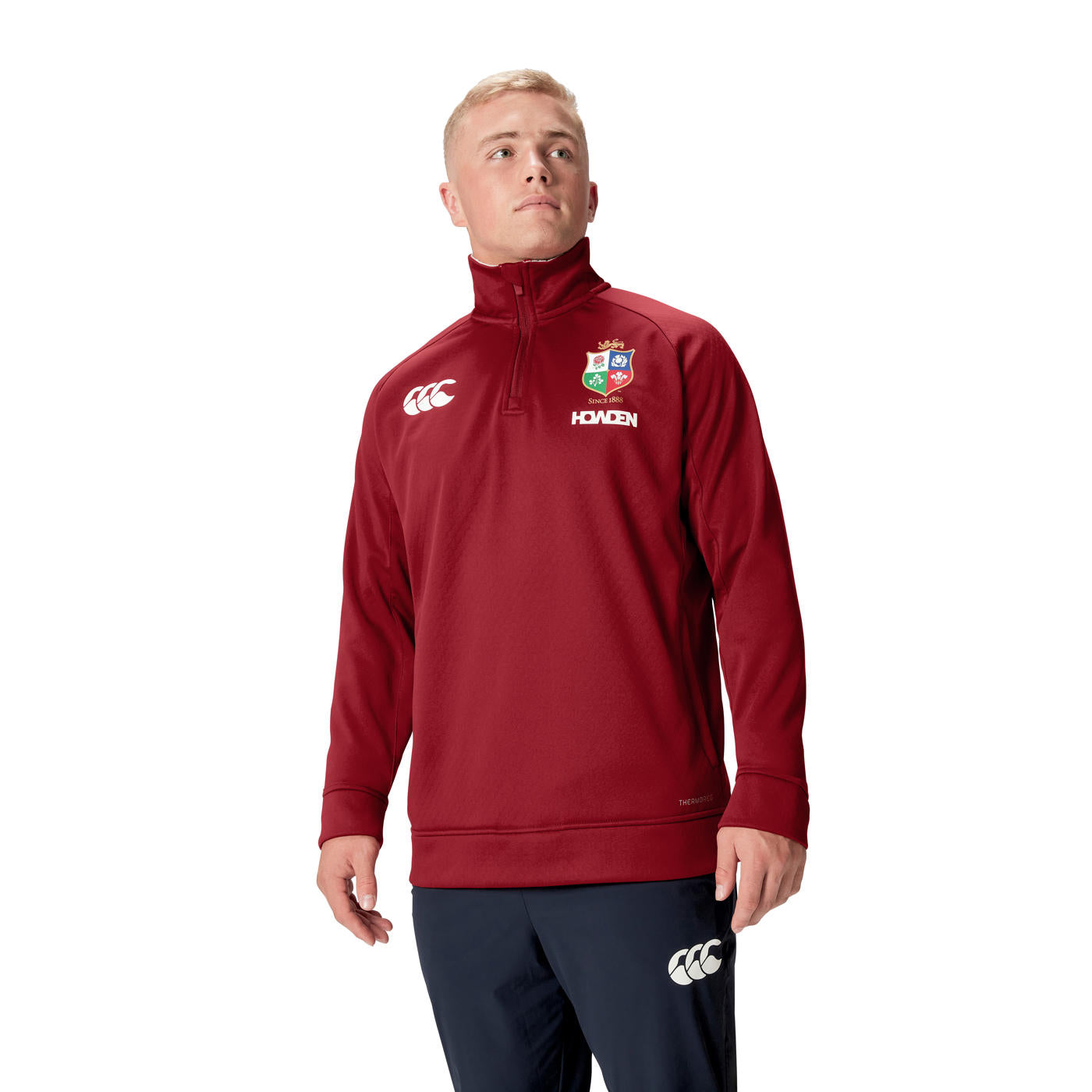 Canterbury British & Irish Lions Heren 1/4 Zip Fleece Rood Heren