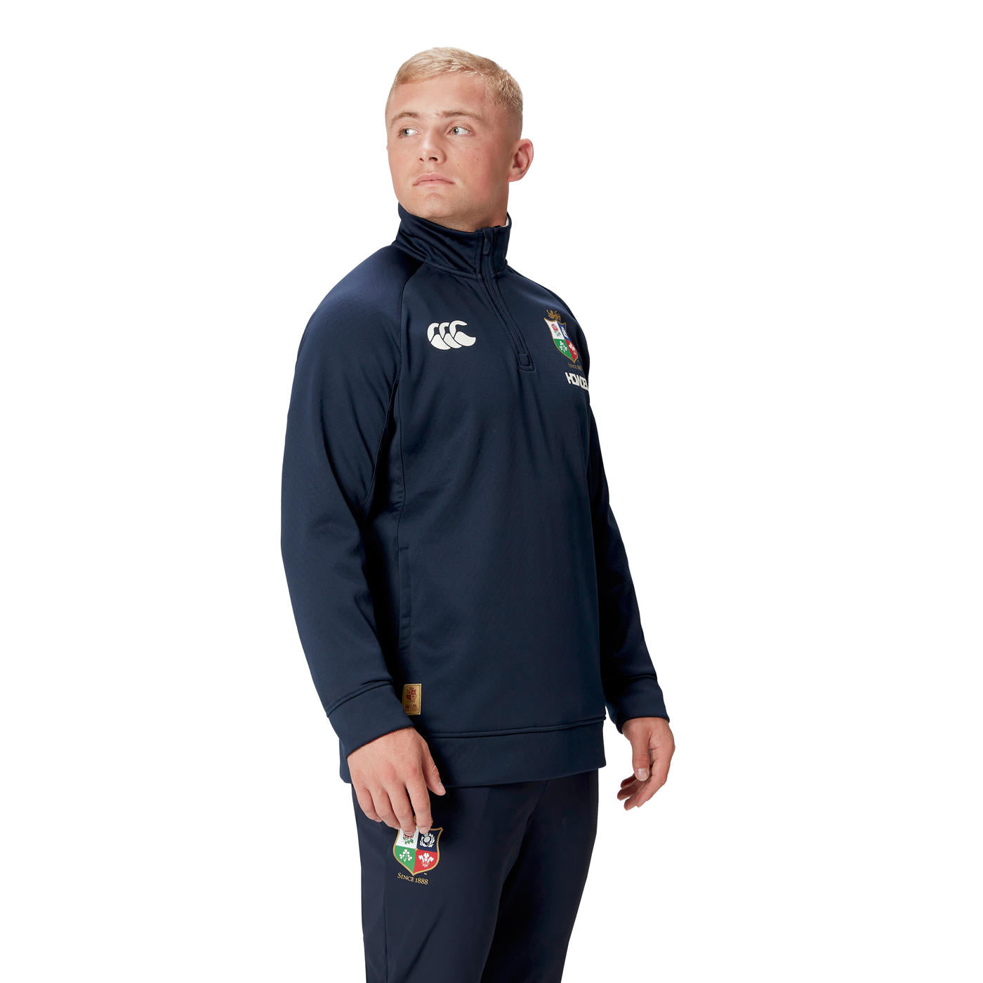 Canterbury British & Irish Lions Heren 1/4 Zip Fleece Donkerblauw Heren