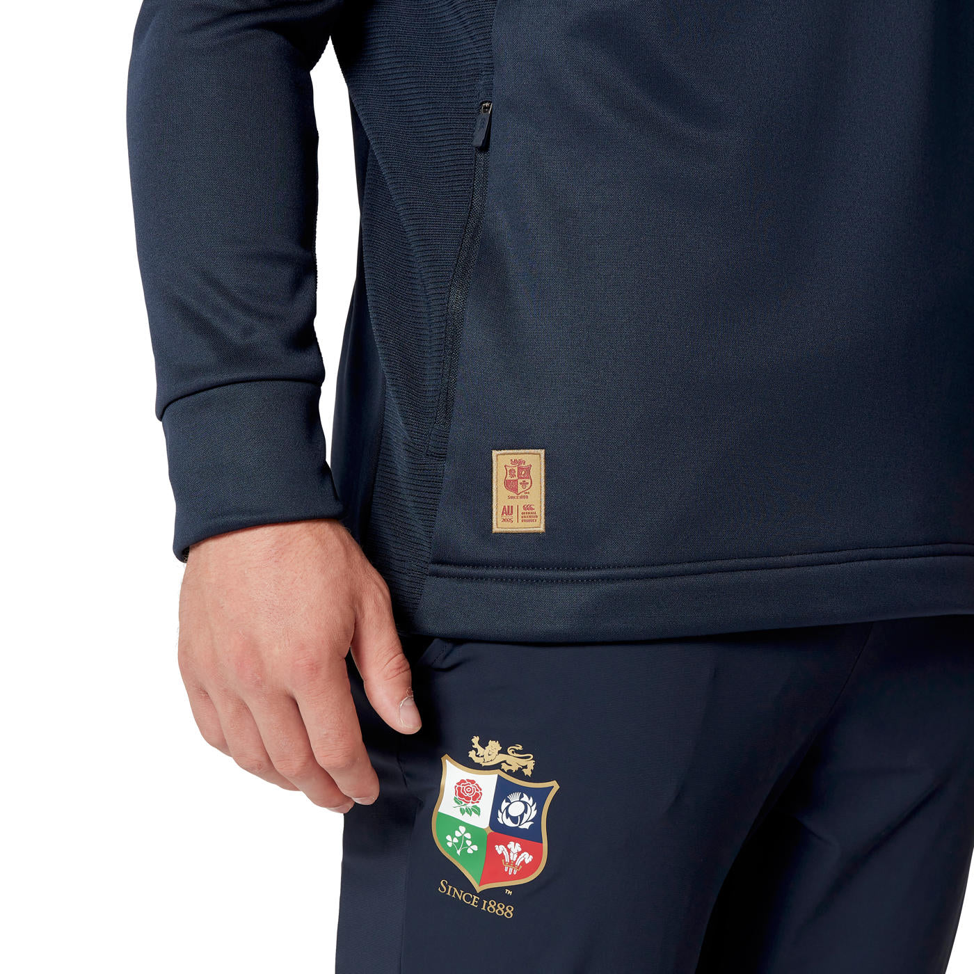 Canterbury British & Irish Lions Heren 1/4 Zip Hoodie Donkerblauw