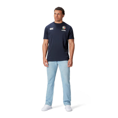 Canterbury British & Irish Lions Heren Katoenen T-shirt Donkerblauw