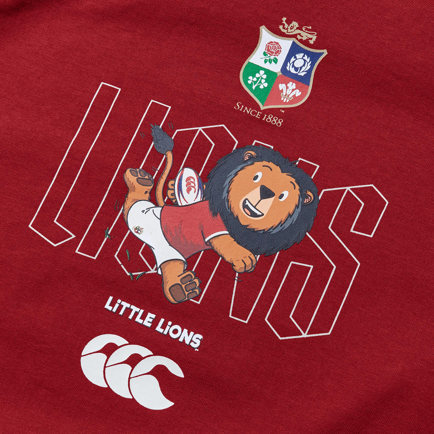 Canterbury British & Irish Little Lions Peuter T-shirt Rood