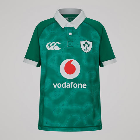 Canterbury Ierland IRFU Rugby Kids Home Pro Shirt 2025/26 (verkrijgbaar vanaf 31-10)