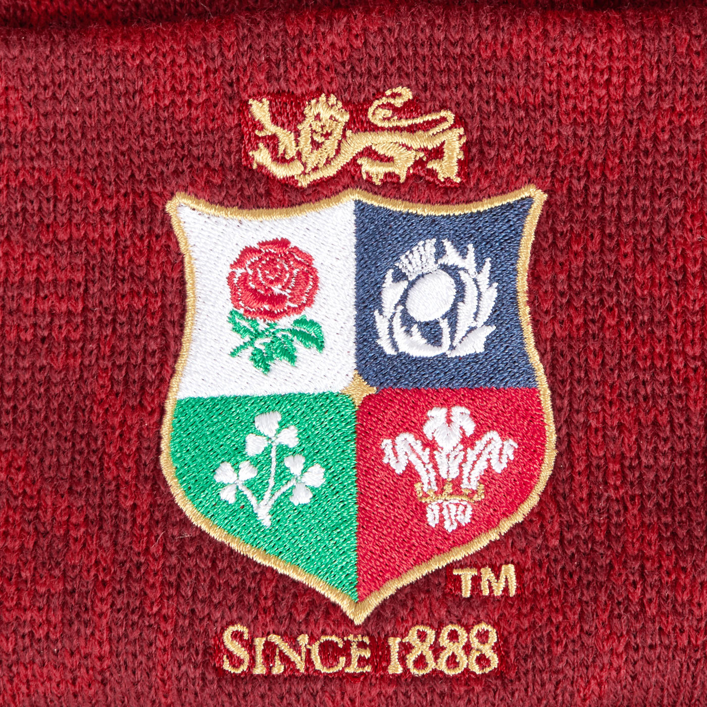 Canterbury British & Irish Lions Fleece Lined Bobble Beanie Rood