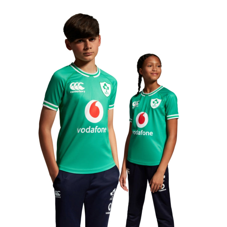 Canterbury Ierland IRFU Rugby Kids Home Pro Shirt 2023/24