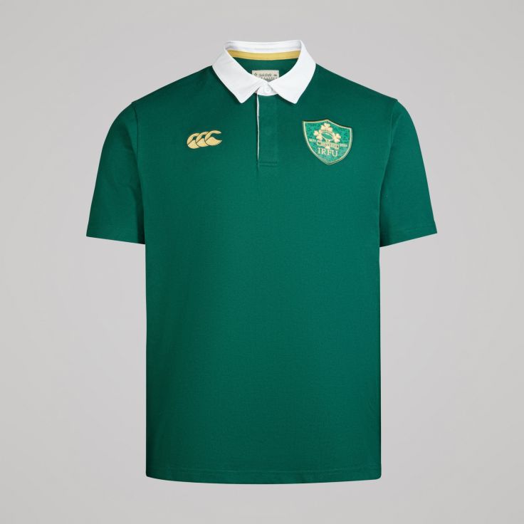 Canterbury Rugby Ierland 150e Jubileum Thuisshirt Korte Mouwen Heren Groen