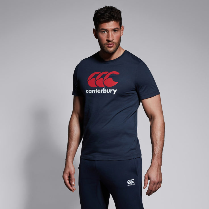 Canterbury CCC Logo T-Shirt Heren Navy