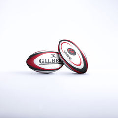 Gilbert Saracens Replica Midi Rugbybal