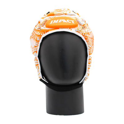 Impact Rugby Tribal Flower Orange Scrumcap