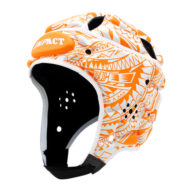 Impact Rugby Tribal Flower Orange Scrumcap