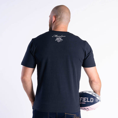 T-shirt bleu marine membres du Rugby Club House de Ruckfield