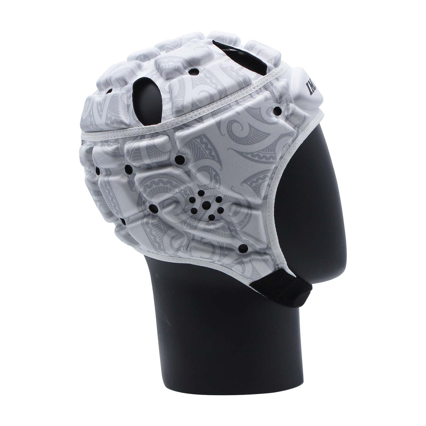 Impact Rugby White/Gray Scrum Cap