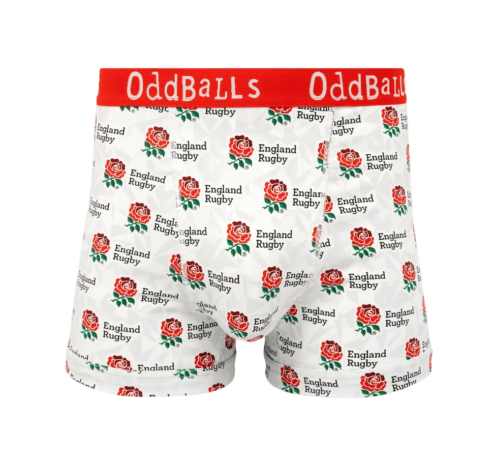 OddBalls England Rugby Union Home Heren Boxer Shorts Katoen