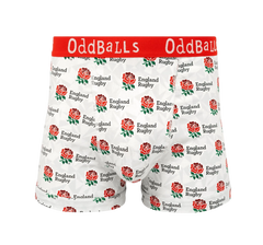 OddBalls England Rugby Union Home Heren Boxer Shorts Katoen